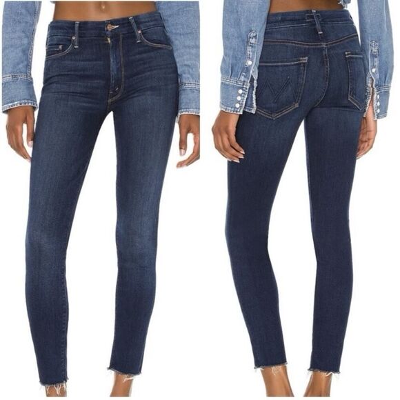 Mother The Looker Ankle Fray Jeans Size 25 - Picture 1 of 14